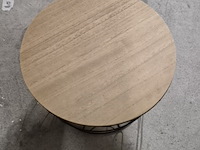 Bijzet tafeltje met afneembaar blad hoog 30 cm doorsnee 60 cm aantal 1 stuks. - afbeelding 5 van  5