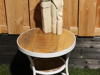 Bijzettafel - ø 45cm x 46cm (h) incl. beeld - 18x46cm - afbeelding 1 van  4