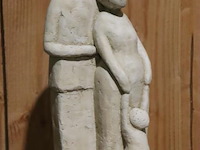 Bijzettafel - ø 45cm x 46cm (h) incl. beeld - 18x46cm - afbeelding 2 van  4