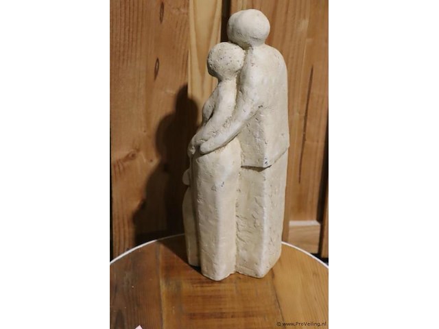 Bijzettafel - ø 45cm x 46cm (h) incl. beeld - 18x46cm - afbeelding 3 van  4