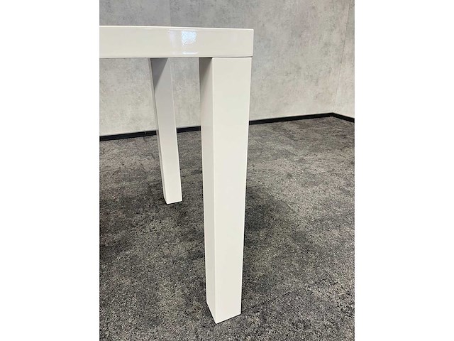 Bijzettafel 80x80 wit hoogglans - afbeelding 4 van  4