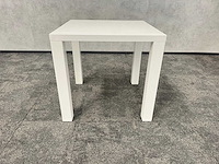 Bijzettafel 80x80 wit hoogglans - afbeelding 1 van  6