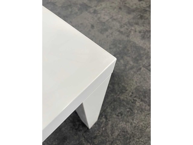Bijzettafel 80x80 wit hoogglans - afbeelding 4 van  6