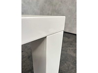 Bijzettafel 80x80 wit hoogglans - afbeelding 5 van  6