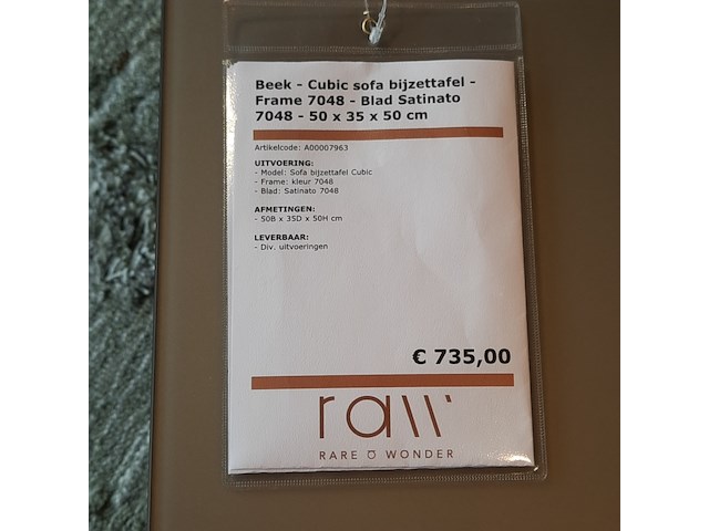 Bijzettafel beek, cubic - afbeelding 2 van  5
