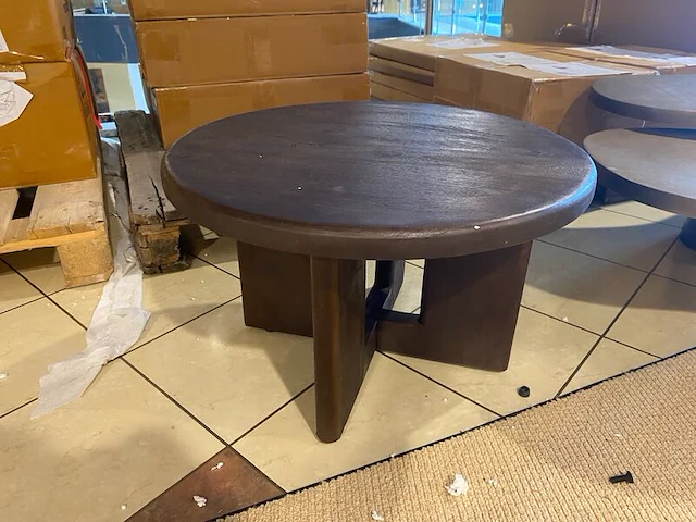 Bijzettafel, donkerbruin - afbeelding 1 van  4