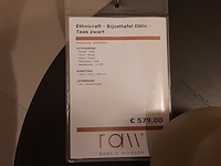 Bijzettafel ethnicraft, oblic, zwart - afbeelding 2 van  5