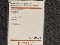 Bijzettafel, etnicraft, geometric, zwart - afbeelding 2 van  4