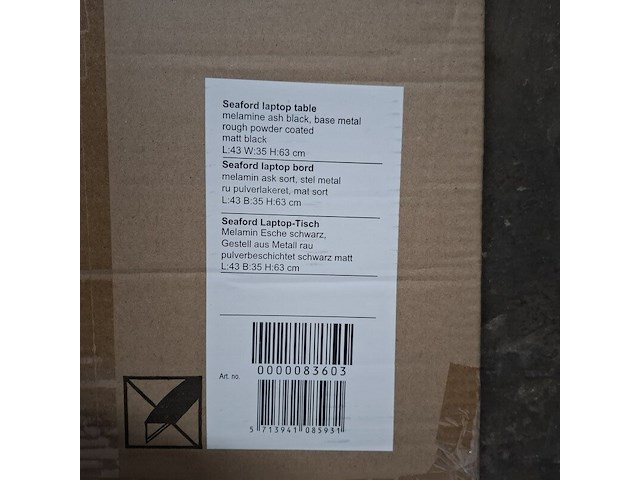 Bijzettafel, furniqs, seaford laptop table - afbeelding 4 van  4