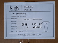 Bijzettafel, kick collection, zwart - afbeelding 3 van  3