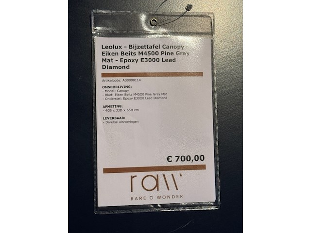 Bijzettafel leolux, canopy, lead diamond - afbeelding 2 van  5