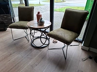 Bijzettafel met 2 stoelen