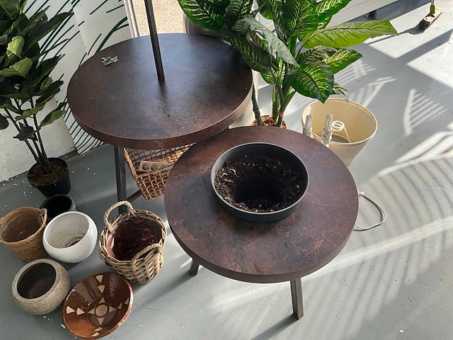 Bijzettafel met accessoires (2x) - afbeelding 4 van  8