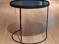 Bijzettafel met dienblad ethnicraft, zwart - afbeelding 1 van  6