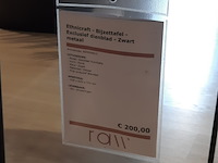 Bijzettafel met dienblad ethnicraft, zwart - afbeelding 2 van  6