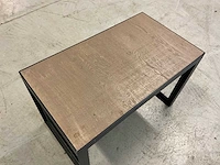 Bijzettafel met stalen onderstel - afbeelding 2 van  3