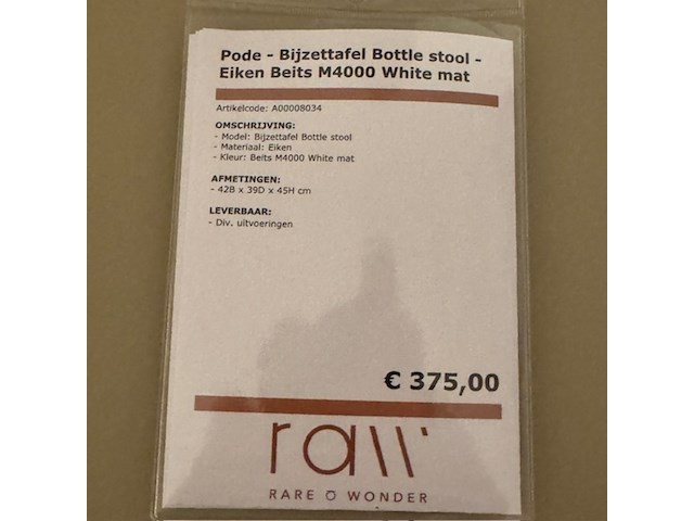 Bijzettafel pode, bottle stool - afbeelding 2 van  5