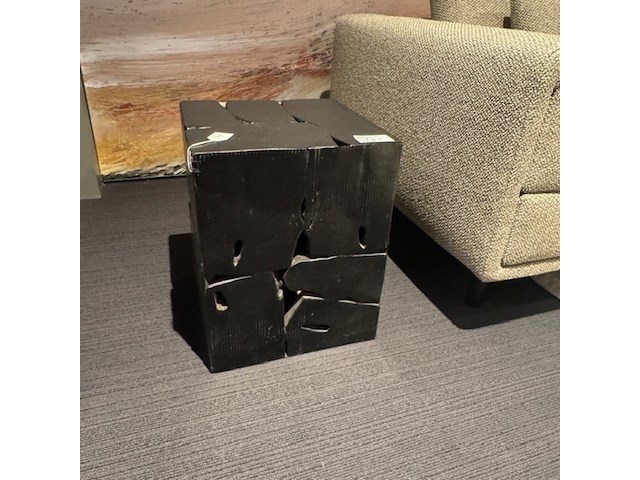 Bijzettafel, raw design, zwart - afbeelding 1 van  4