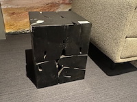 Bijzettafel, raw design, zwart - afbeelding 1 van  4