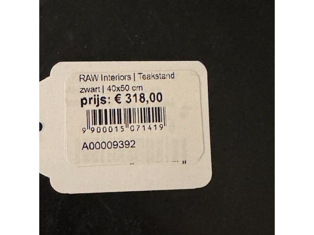 Bijzettafel, raw design, zwart - afbeelding 2 van  4