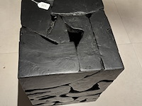 Bijzettafel raw interiors, teakstand, zwart - afbeelding 3 van  4