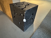 Bijzettafel raw interiors, teakstand, zwart - afbeelding 3 van  4