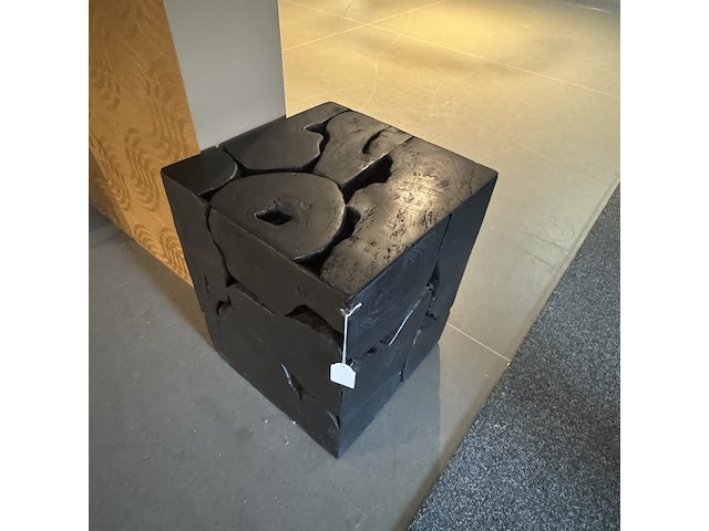 Bijzettafel raw interiors, teakstand, zwart - afbeelding 4 van  4