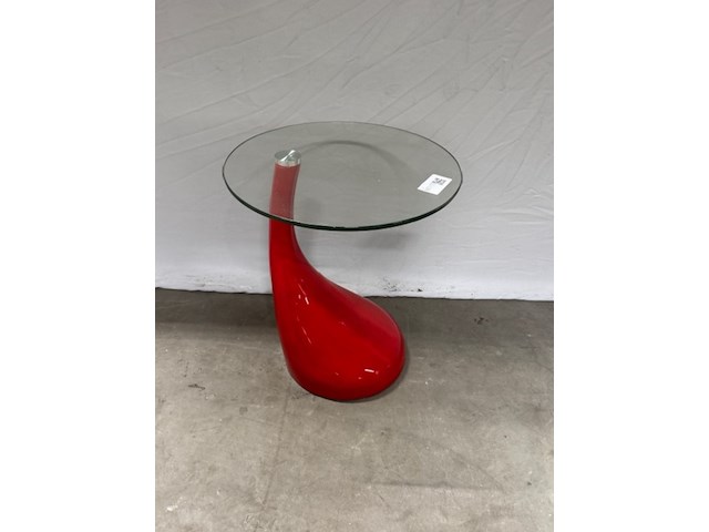 Bijzettafel, rood, design - afbeelding 1 van  3