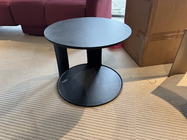 Bijzettafel, zwart aluminium - afbeelding 1 van  3