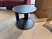 Bijzettafel, zwart aluminium