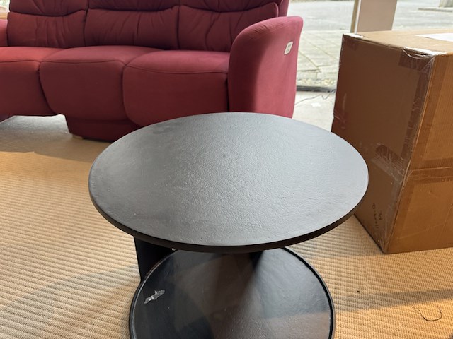 Bijzettafel, zwart aluminium - afbeelding 2 van  3