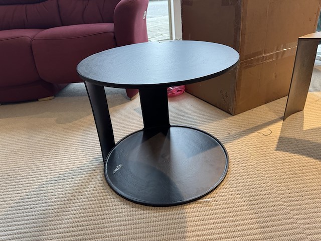 Bijzettafel, zwart aluminium - afbeelding 1 van  3