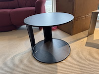 Bijzettafel, zwart aluminium