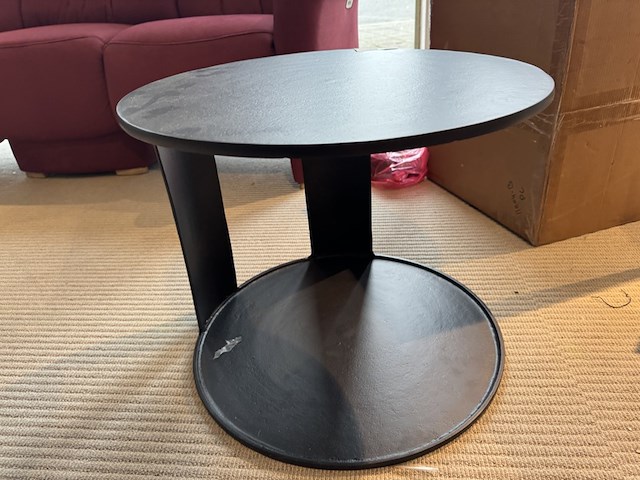 Bijzettafel, zwart aluminium - afbeelding 3 van  3