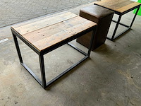 Bijzettafels met poef - afbeelding 1 van  6