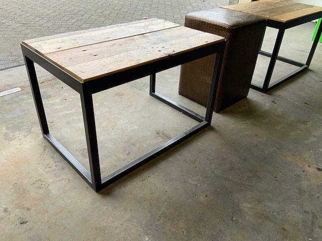 Bijzettafels met poef - afbeelding 5 van  6