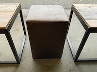 Bijzettafels met poef - afbeelding 4 van  6