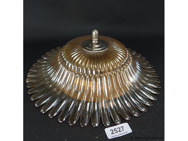 Bijzonder fraaie iriserend glazen plafonniere - afbeelding 1 van  5