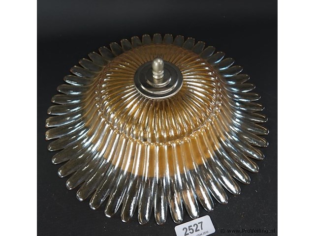 Bijzonder fraaie iriserend glazen plafonniere - afbeelding 2 van  5