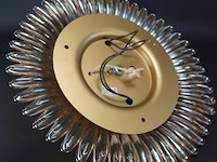 Bijzonder fraaie iriserend glazen plafonniere - afbeelding 5 van  5