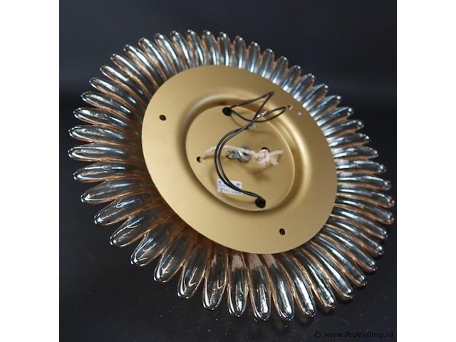 Bijzonder fraaie iriserend glazen plafonniere - afbeelding 5 van  5