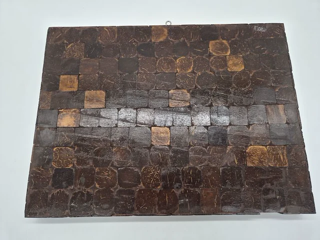 Bijzonder vintage houten wandreliëf – handgemaakt – indonesische minangkabau-stijl – 20e eeuw - afbeelding 12 van  12