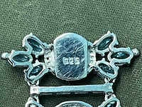 Bijzondere armband met natuurlijke edelstenen en diamant - afbeelding 5 van  5