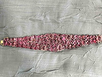 Bijzondere armband met natuurlijke edelstenen en diamant - afbeelding 4 van  4