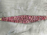 Bijzondere armband met natuurlijke edelstenen en diamant - afbeelding 3 van  5
