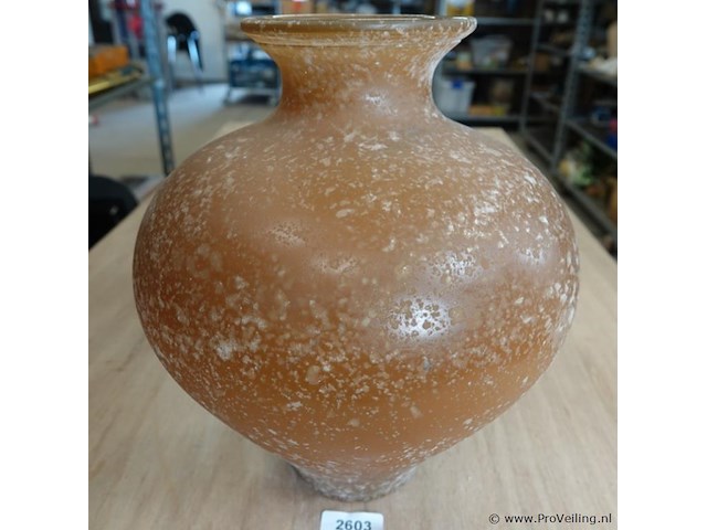 Bijzondere groten glazen vaas - afbeelding 1 van  5