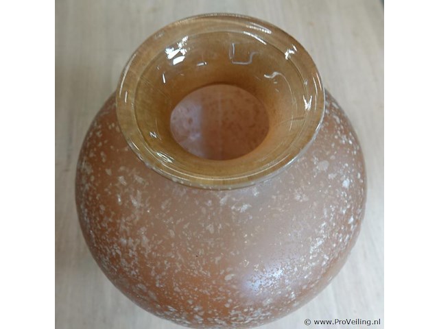 Bijzondere groten glazen vaas - afbeelding 4 van  5