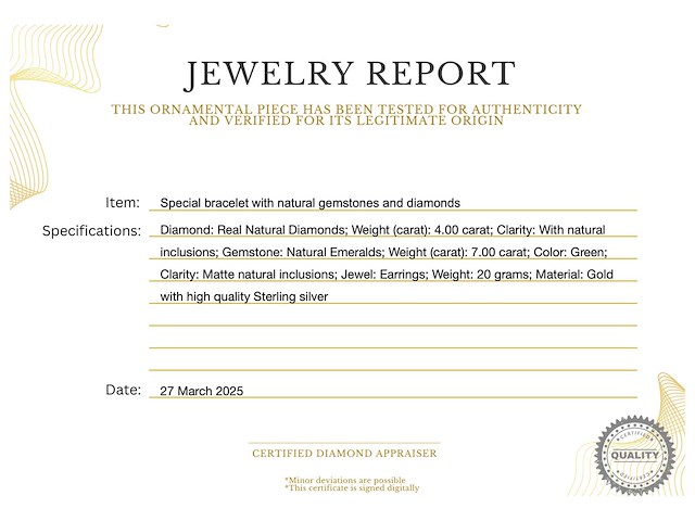 Bijzondere oorbellen natuurlijke edelstenen en diamant - afbeelding 5 van  11