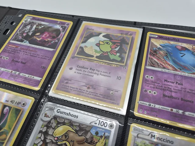 Bijzondere pokémonverzameling – vintage kaarten – gengar – charmander – rhydon – verzamelmap – ongeopend lycanroc gx-pakket - afbeelding 10 van  30