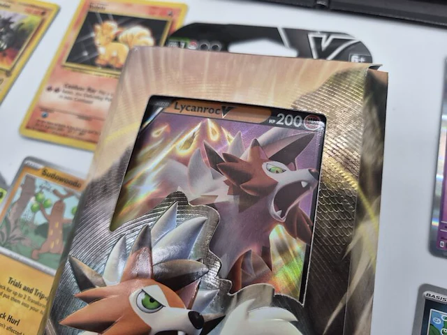 Bijzondere pokémonverzameling – vintage kaarten – gengar – charmander – rhydon – verzamelmap – ongeopend lycanroc gx-pakket - afbeelding 27 van  30